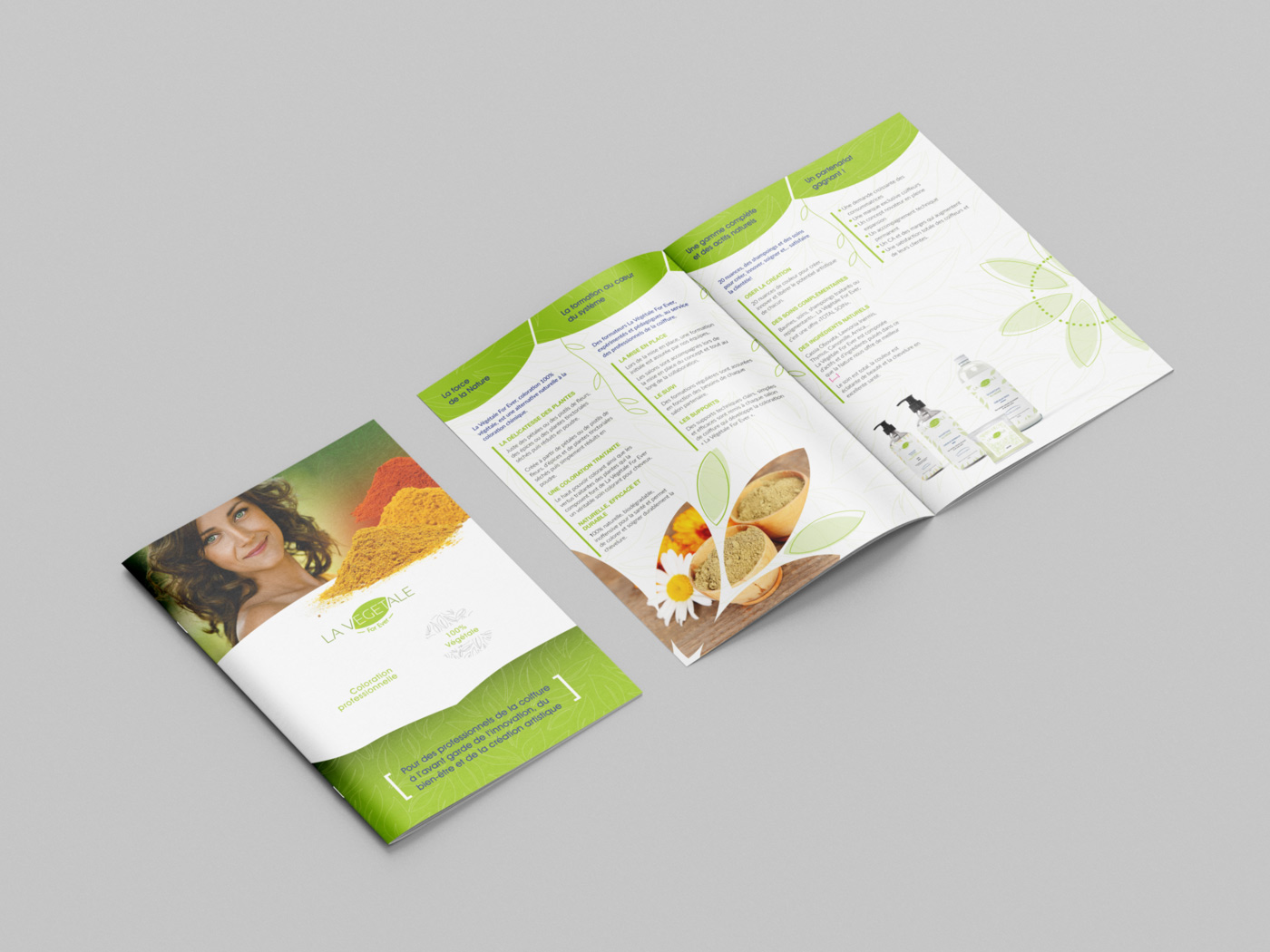 Brochure Design for La Végétale For Ever