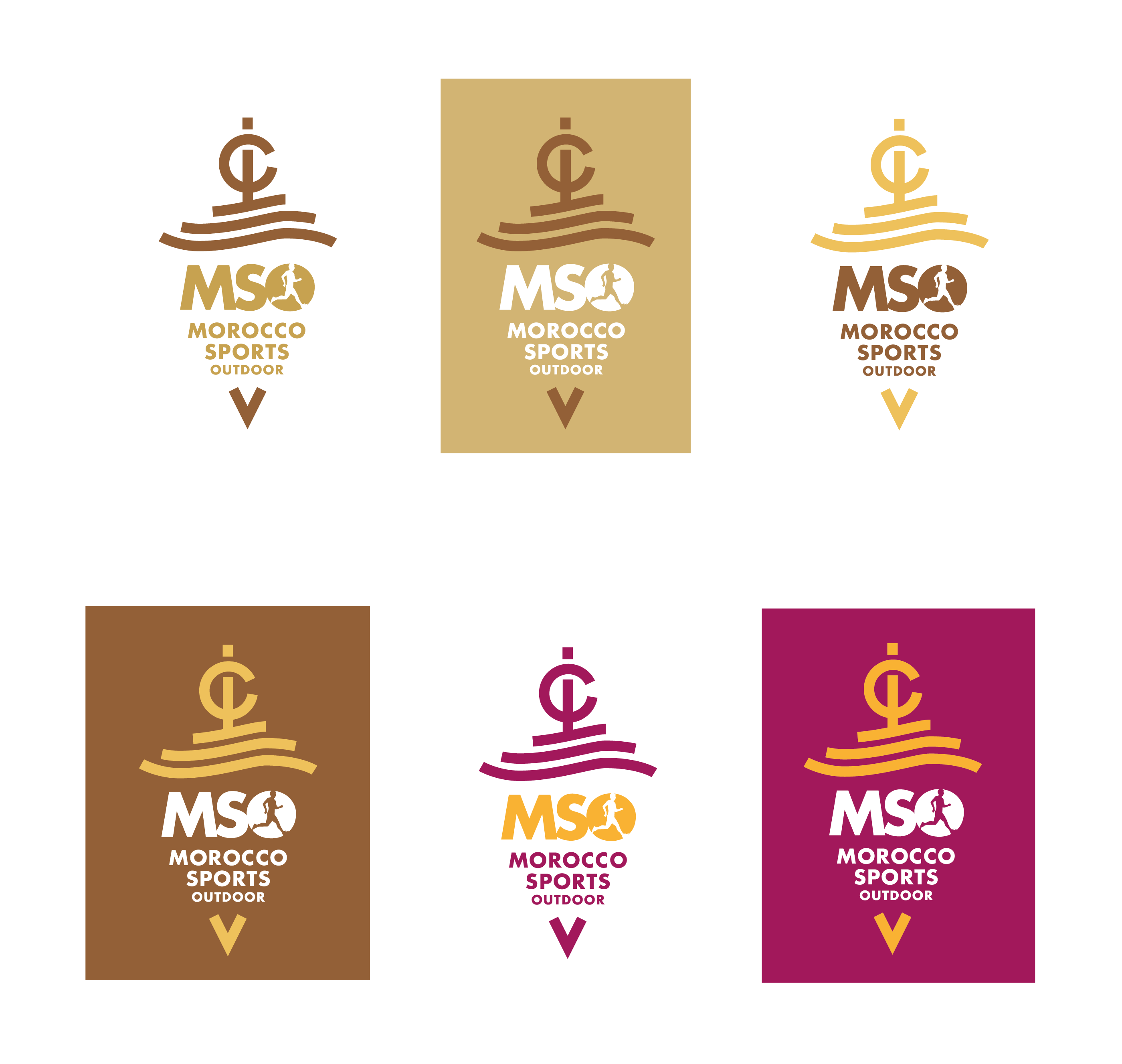 Version finale du logo MSO avec déclinaisons de couleurs