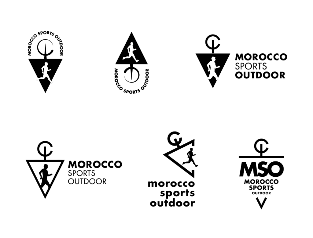 Exploration visuelle - Création de logo Moroccan Sports Outdoor