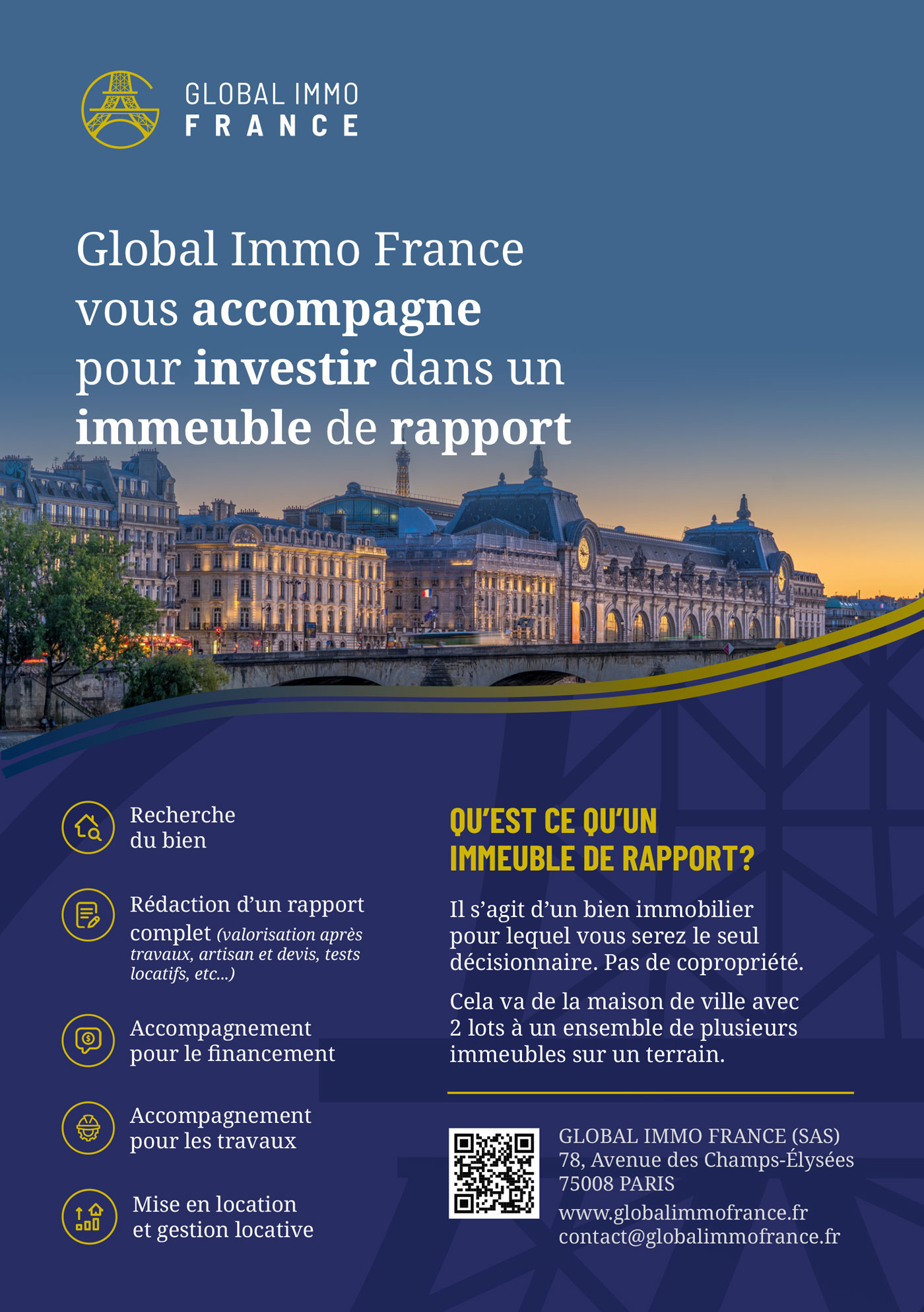 Design flyer Global Immo France